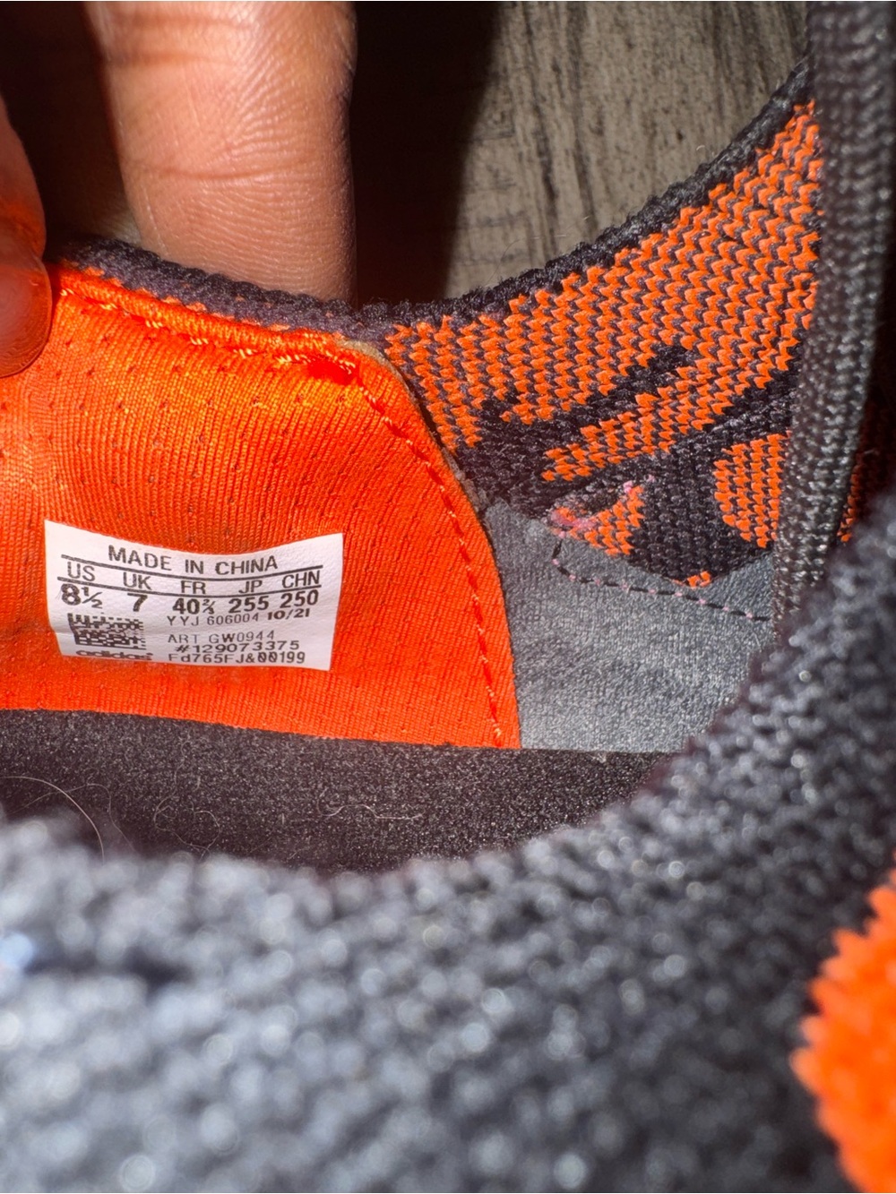 Adidas Ultraboost 22 Rich Mnisi Athletic Sneakers – Black & Orange Accent - Picture 4 of 6